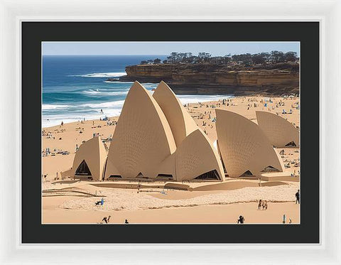 Sydney's Vibrant Musical Cityscape - Framed Print