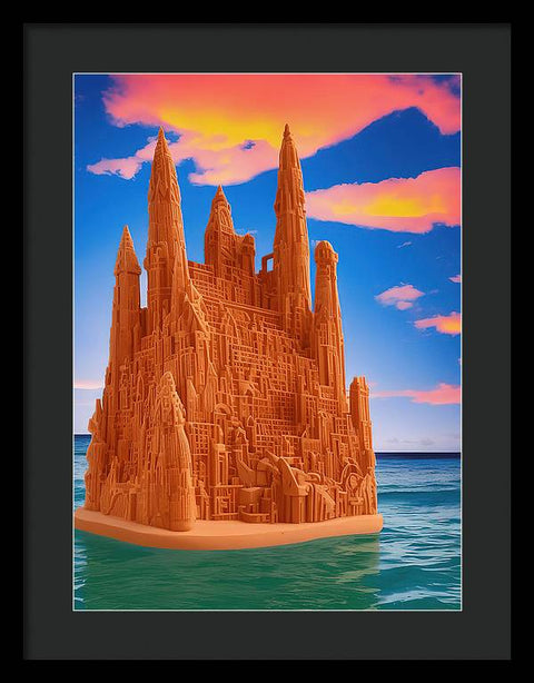 Sandcastle Majesty - Framed Print