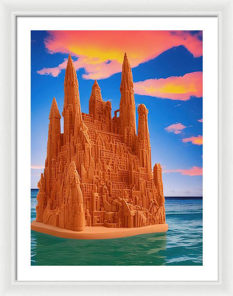 Sandcastle Majesty - Framed Print