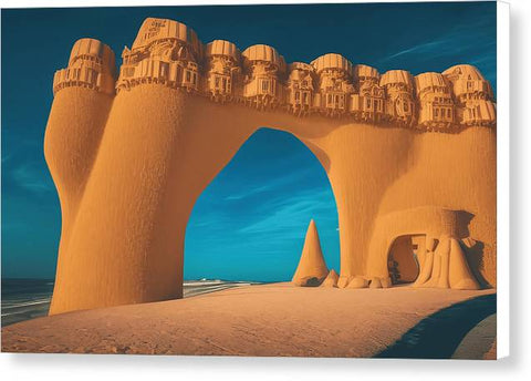 Sand Castle Archway - Canvas Print