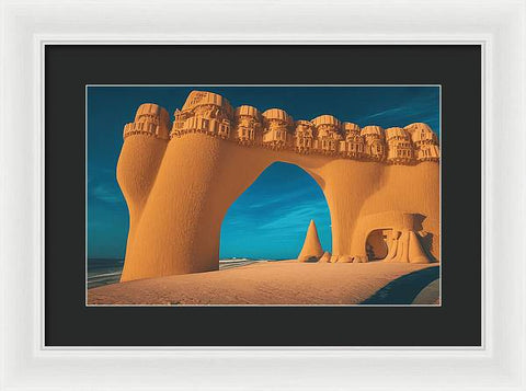 Sand Castle Archway - Framed Print