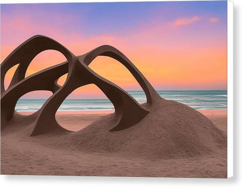 Sculpted Against the Sunset - Canvas Print