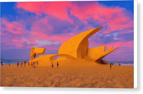 Sunsetting on the Beachfront - Canvas Print