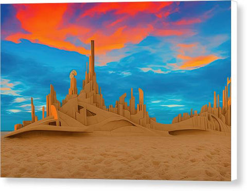 Islands in the Sandscape - Canvas Print