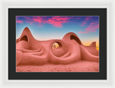 Desert Sanctuary on the Beach - Framed Print