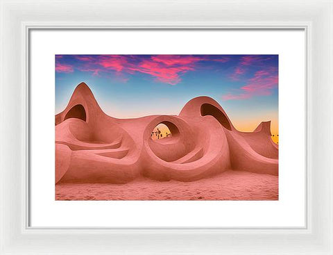 Desert Sanctuary on the Beach - Framed Print