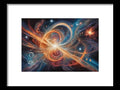 a painting of a star burst with a spiral design in the middle