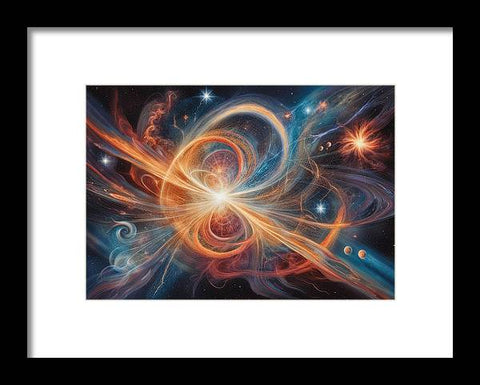 a painting of a star burst with a spiral design in the middle