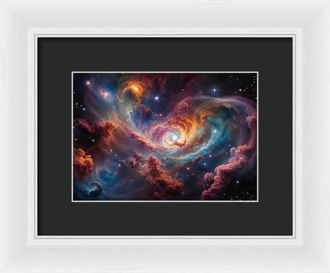 The Galactic Spiral: Transcending Time and Space - Framed Print