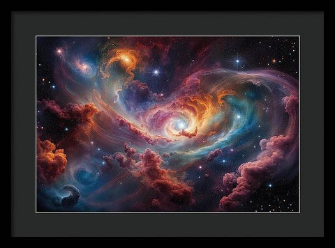 The Galactic Spiral: Transcending Time and Space - Framed Print