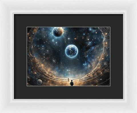 The Contemplative Astronomer - Framed Print