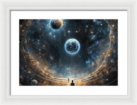 The Contemplative Astronomer - Framed Print
