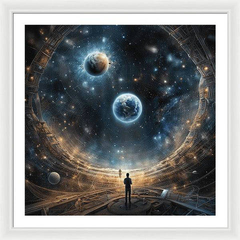 "Celestial Journeying Through the Darkness” - Framed Print