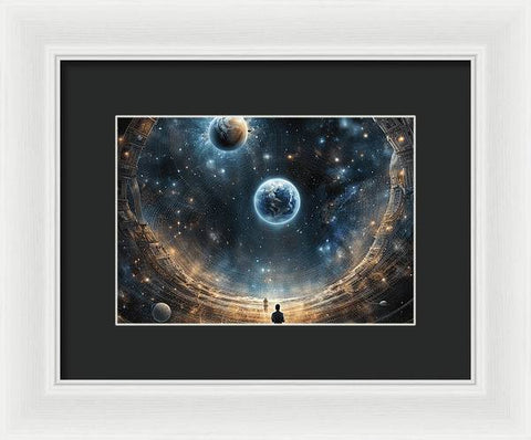 The Contemplative Astronomer - Framed Print