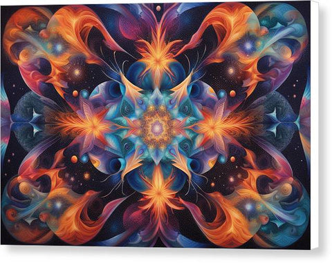 The Colorful Symphony of Floral Shapes - Canvas Print