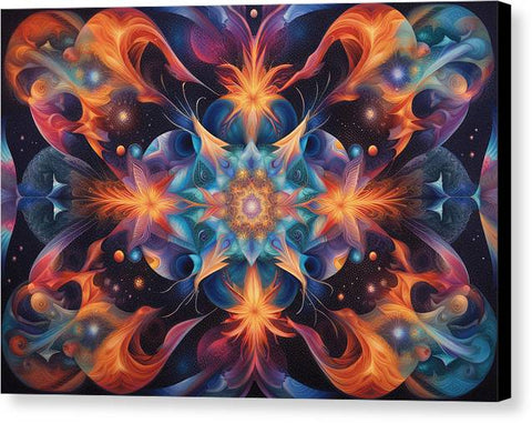 The Colorful Symphony of Floral Shapes - Canvas Print