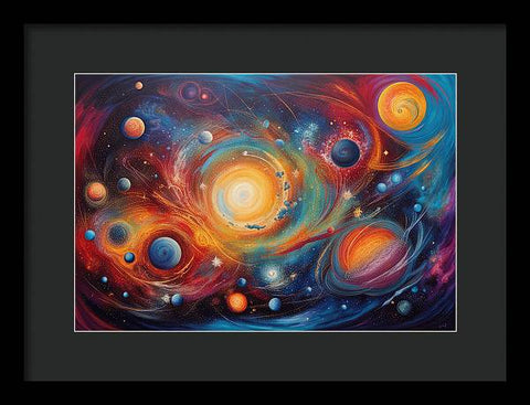 The Cosmic Dance of Planets and Stars - Framed Print