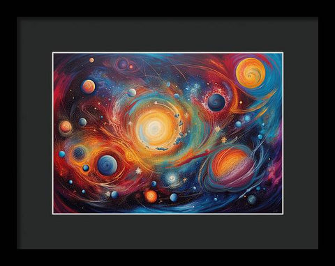 The Cosmic Dance of Planets and Stars - Framed Print