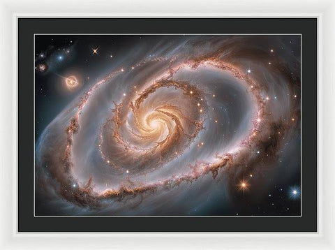 The Intertwining of Galaxies - Framed Print
