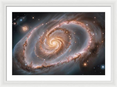 The Intertwining of Galaxies - Framed Print