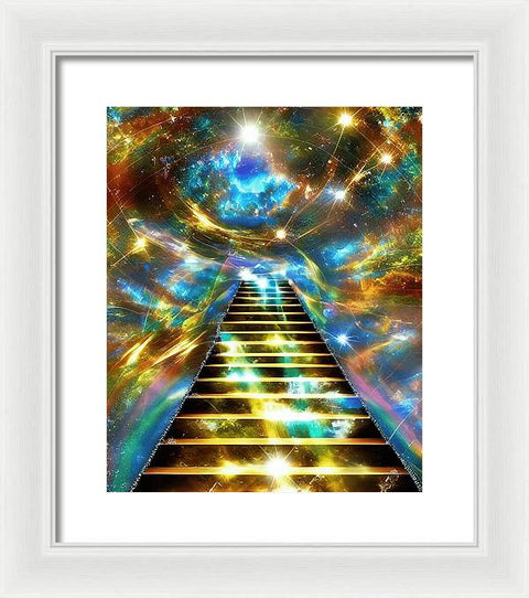 Ascending Stairway to Mystery - Framed Print