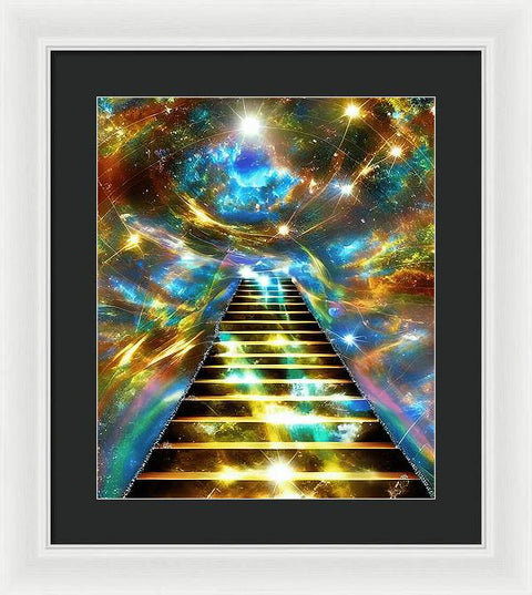 Ascending Stairway to Mystery - Framed Print