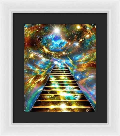 Ascending Stairway to Mystery - Framed Print