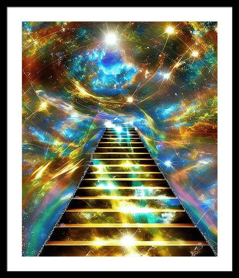 Ascending Stairway to Mystery - Framed Print