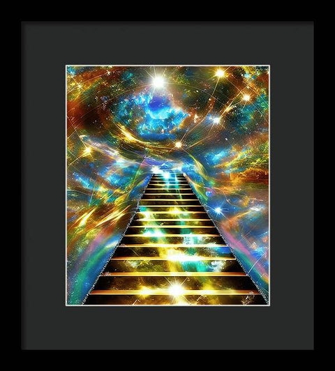 Ascending Stairway to Mystery - Framed Print