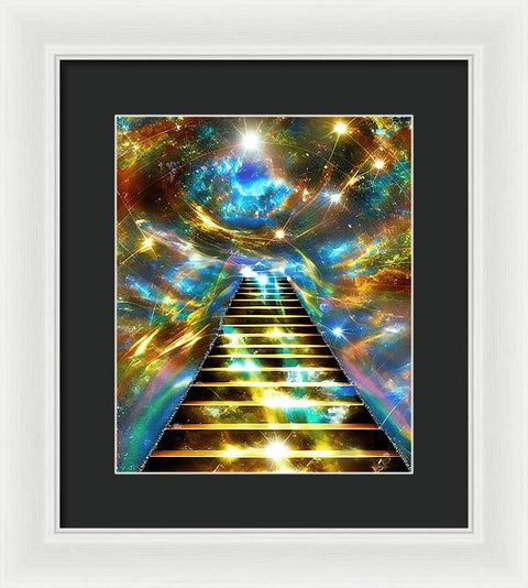 Ascending Stairway to Mystery - Framed Print