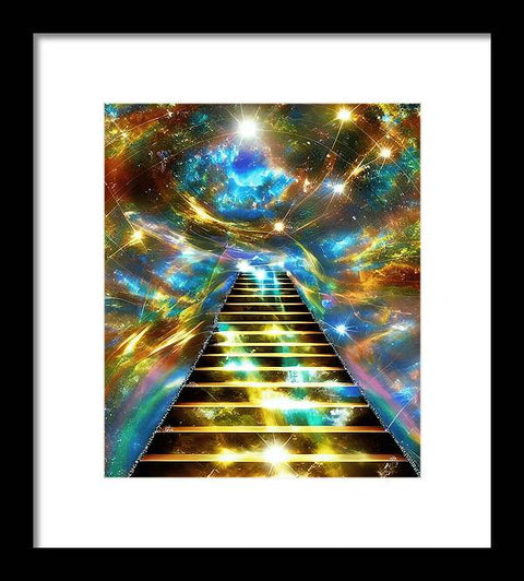 Ascending Stairway to Mystery - Framed Print