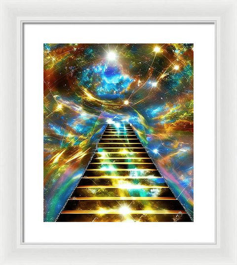 Ascending Stairway to Mystery - Framed Print