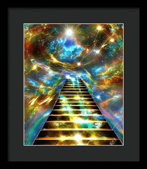 Ascending Stairway to Mystery - Framed Print