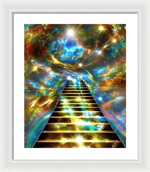 Ascending Stairway to Mystery - Framed Print