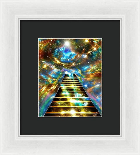 Ascending Stairway to Mystery - Framed Print