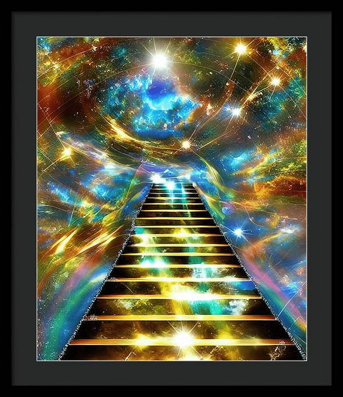 Ascending Stairway to Mystery - Framed Print