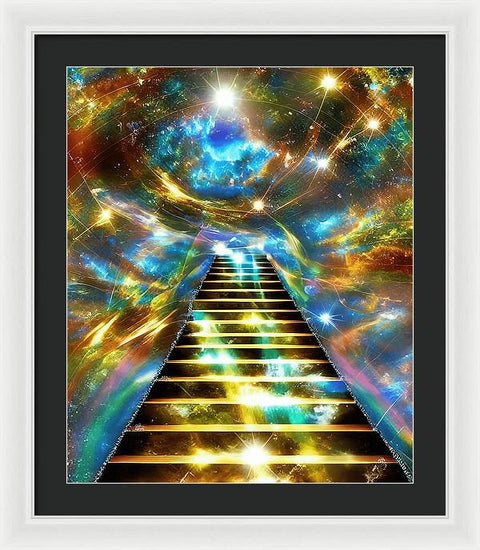 Ascending Stairway to Mystery - Framed Print