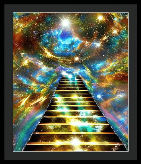 Ascending Stairway to Mystery - Framed Print