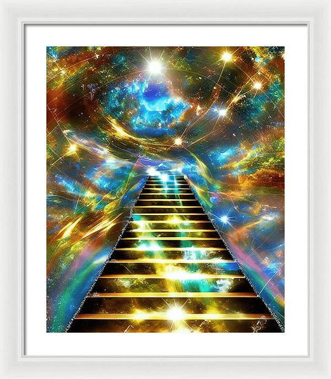 Ascending Stairway to Mystery - Framed Print