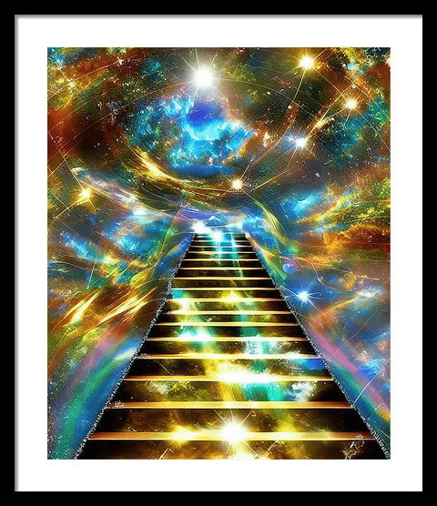 Ascending Stairway to Mystery - Framed Print