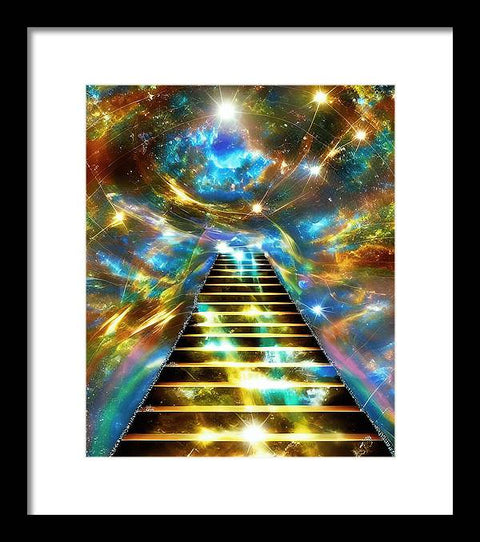 Ascending Stairway to Mystery - Framed Print