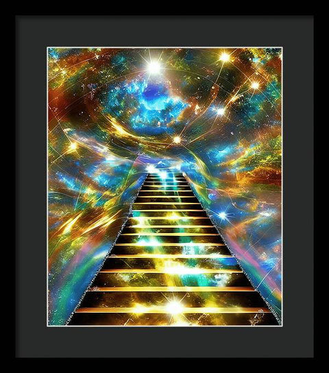 Ascending Stairway to Mystery - Framed Print