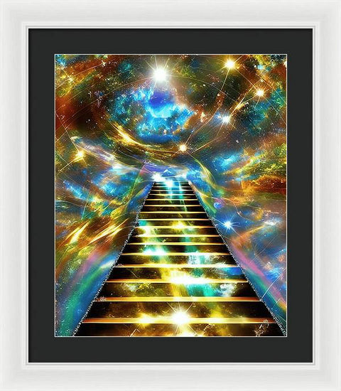 Ascending Stairway to Mystery - Framed Print