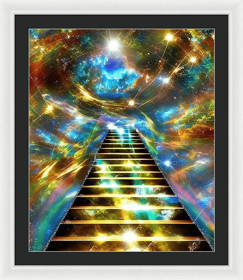 Ascending Stairway to Mystery - Framed Print