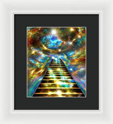 Ascending Stairway to Mystery - Framed Print