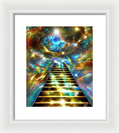 Ascending Stairway to Mystery - Framed Print