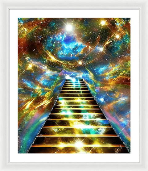 Ascending Stairway to Mystery - Framed Print