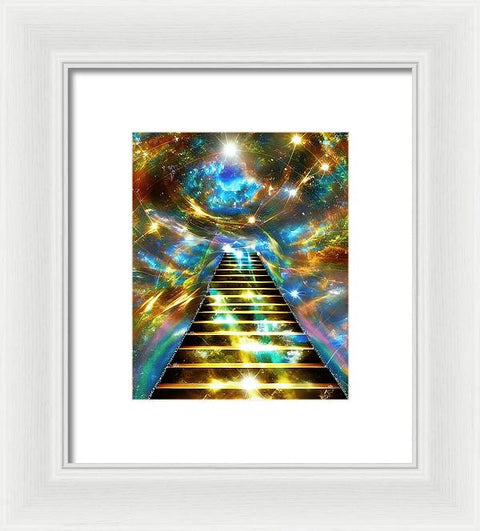 Ascending Stairway to Mystery - Framed Print