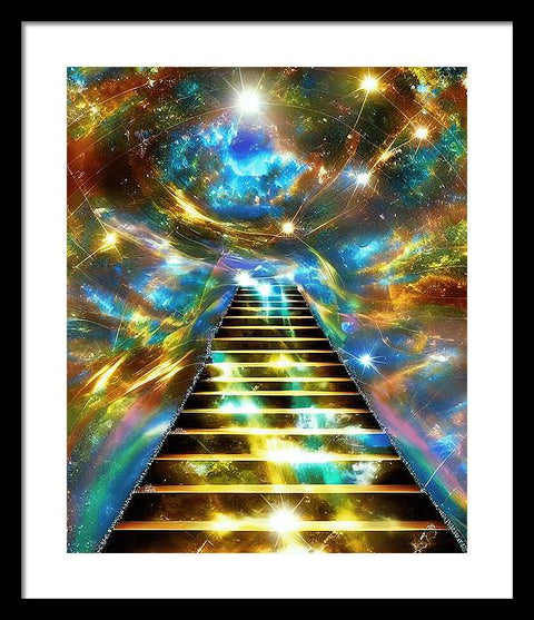 Ascending Stairway to Mystery - Framed Print