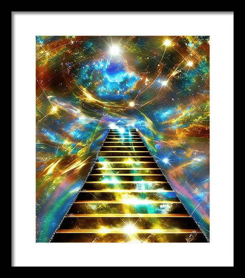 Ascending Stairway to Mystery - Framed Print